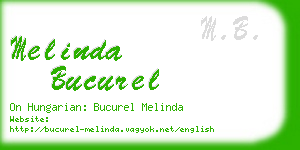 melinda bucurel business card